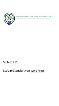 Vorschau der mobilen Webseite www.svtell1911.de, Schützenverein Tell Kassel-Kirchditmold 1911 e.V.