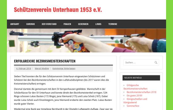 Vorschau von www.schuetzenverein-unterhaun.de, Schützenverein Unterhaun 1953 e.V.