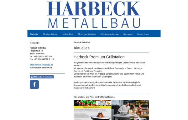 Vorschau von www.harbeck-metallbau.de, Harbeck Metallbau