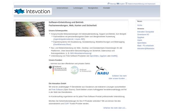 Vorschau von intevation.de, Intevation GmbH