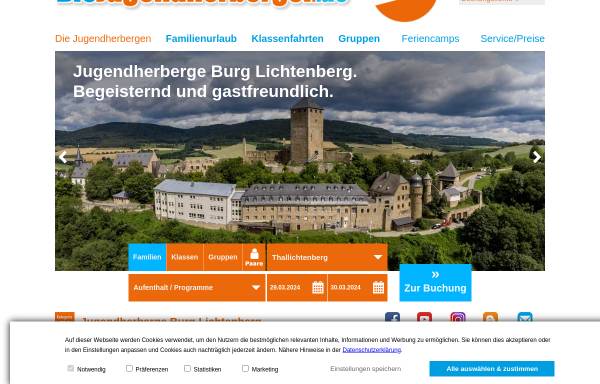 Musikantenland-Jugendherberge Burg Lichtenberg