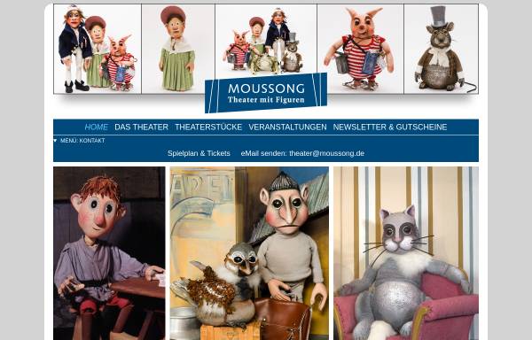 Vorschau von www.moussong.de, Moussong Theater mit Figuren