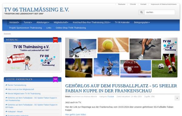 Vorschau von www.tv-thalmaessing.de, TV 06 Thalmässing