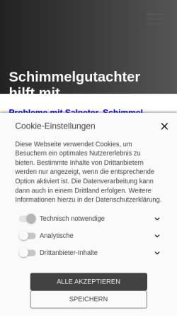 Vorschau der mobilen Webseite www.gutachter-schimmel.de, CPS Immo Service