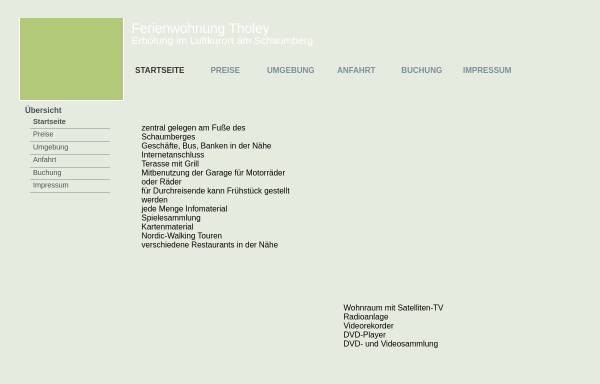 Vorschau von www.tholey-ferienwohnung.de, Ferienwohnung Klees Eva und Werner Klees