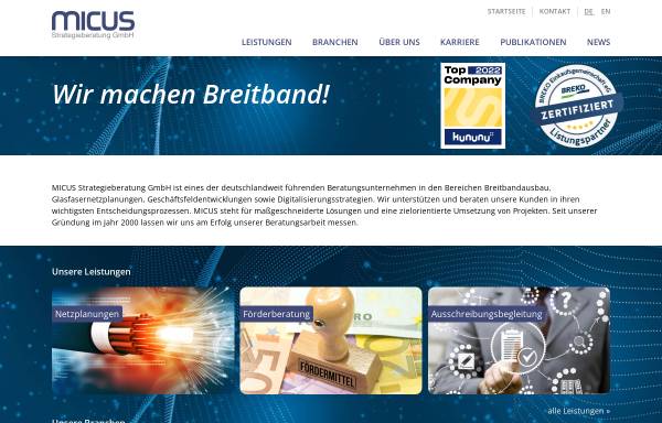 Vorschau von www.micus-duesseldorf.de, MICUS Management Consulting GmbH
