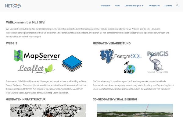 Vorschau von www.netgis.de, NETGIS - Gesellschaft für Geoinformation und Umweltplanung