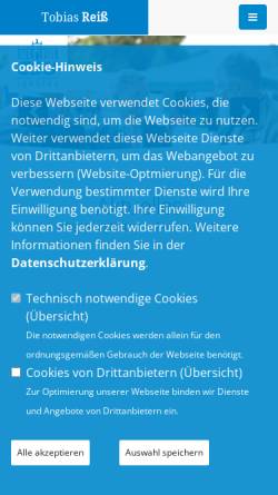 Vorschau der mobilen Webseite www.tobias-reiss.de, CSU