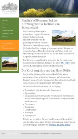 Vorschau der mobilen Webseite www.kirchberg-huette.de, Kirchberg-Hütte