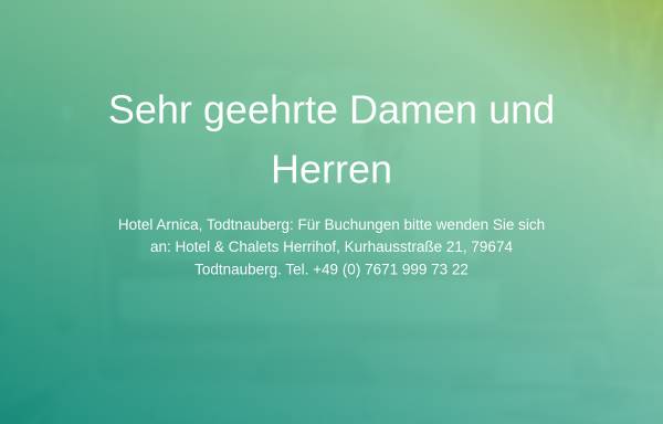 Vorschau von www.hotel-arnica.de, Hotel Arnica