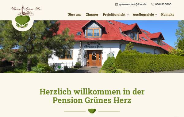 Vorschau von www.gruenesherz-tonndorf.de, Pension 