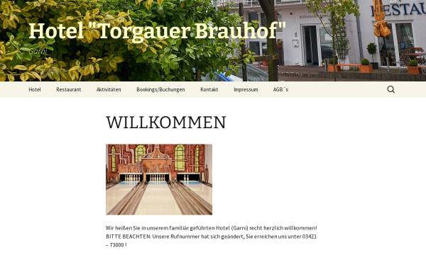 Vorschau von www.torgauer-brauhof.de, Hotel Torgauer Brauhof