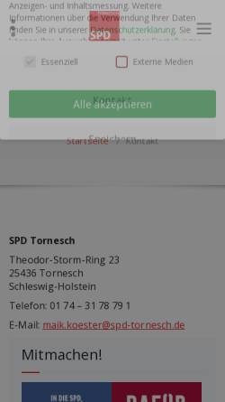 Vorschau der mobilen Webseite www.spd-tornesch.de, SPD Tornesch