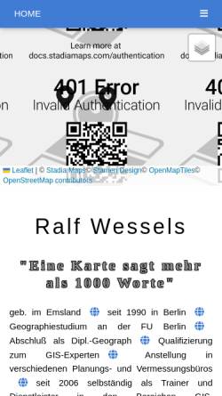 Vorschau der mobilen Webseite ralf-wessels.de, Ralf Wessels