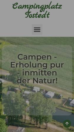 Vorschau der mobilen Webseite www.campingplatz-tostedt.de, Campingplatz Tostedt