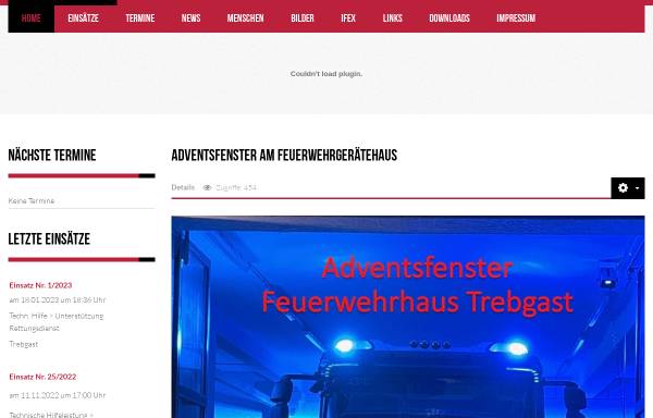 Vorschau von www.feuerwehr-trebgast.de, Freiwillige Feuerwehr Trebgast