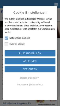 Vorschau der mobilen Webseite trebur.de, Gemeinde Trebur