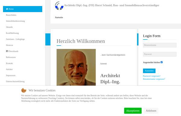 Vorschau von www.sv-schmid.de, Sachverständigenbüro Dipl.-Ing. (FH) Horst Schmid