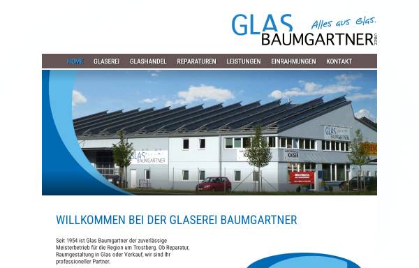 Vorschau von www.glas-baumgartner.com, Glas Baumgartner