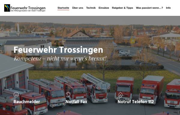 Vorschau von feuerwehr-trossingen.de, Freiwillige Feuerwehr Trossingen