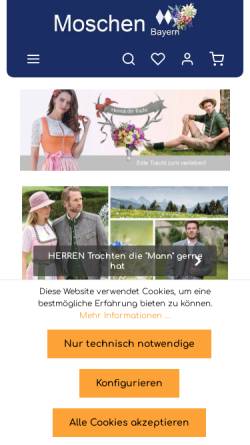Vorschau der mobilen Webseite www.moschen-bayern.de, Moschen-Bayern