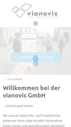 Vorschau der mobilen Webseite www.vianovis.de, Vianovis GmbH