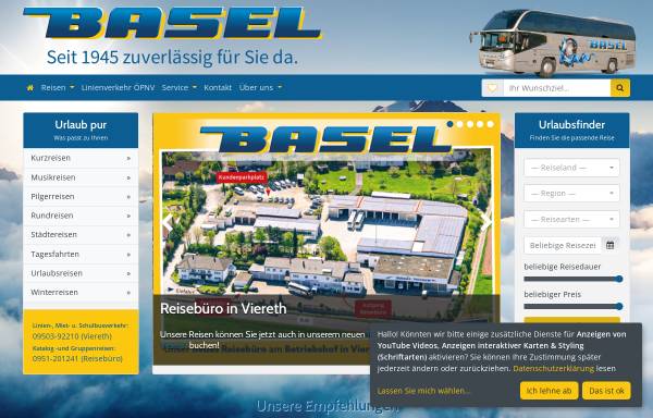 Vorschau von www.basel-reisen.de, Busunternehmen Basel