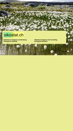 Vorschau der mobilen Webseite www.oikostat.ch, Oikostat - Dr. Fränzi Korner-Nievergelt