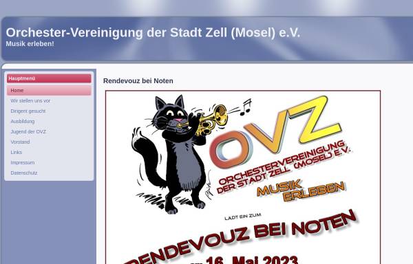 Vorschau von www.ov-zell.de, OVZ - Orchester-Vereinigung der Stadt Zell (Mosel) e.V.
