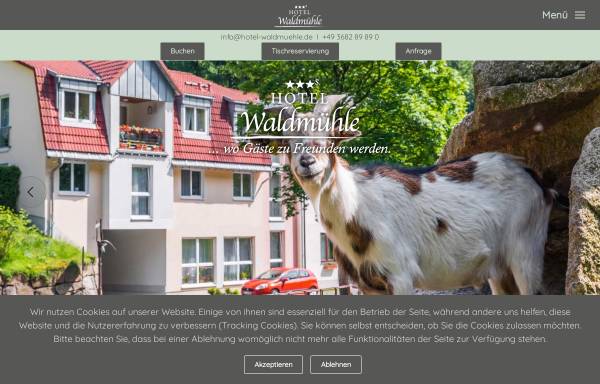 Vorschau von www.hotel-waldmuehle.de, Hotel und Restaurant Waldmühle