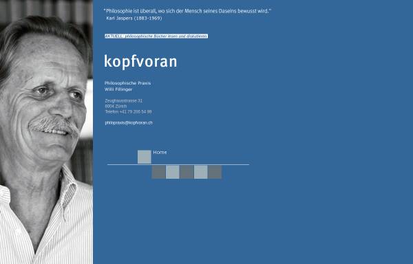 Vorschau von www.kopfvoran.ch, Kopfvoran - Willi Fillinger
