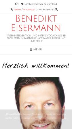 Vorschau der mobilen Webseite benedikteisermann.de, Benedikt Eisermann