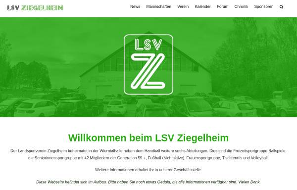 Vorschau von www.lsv-ziegelheim.de, LSV Ziegelheim, Abteilung Handball