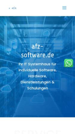 Vorschau der mobilen Webseite www.afz-software.de, afz-software.de