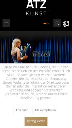 Vorschau der mobilen Webseite www.aetzkunst.de, Ätzkunst GmbH & Co. EMKA KG