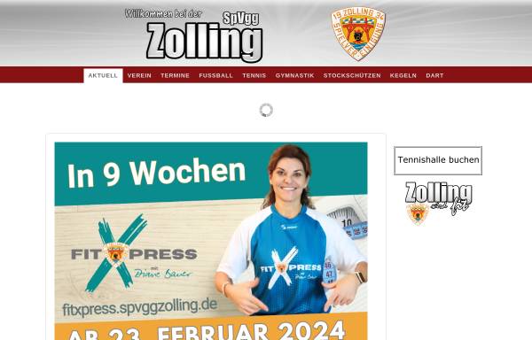 Vorschau von www.spvggzolling.de, SpVgg Zolling
