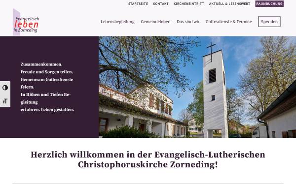 Vorschau von zorneding-evangelisch.de, Christophoruskirche Zorneding
