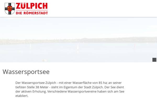 Vorschau von www.wassersportsee.de, Wassersportsee Zülpich
