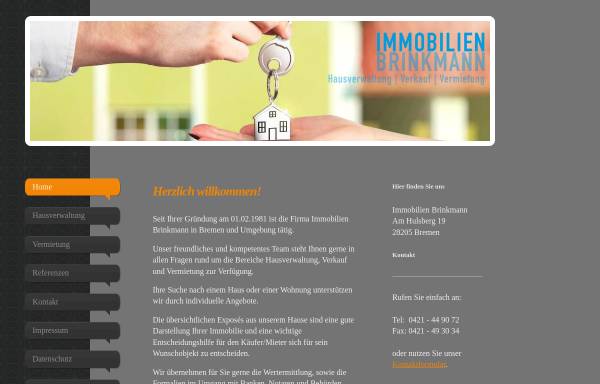 Vorschau von www.immo-brinkmann.de, Immobilien Brinkmann