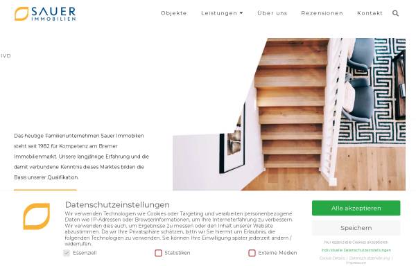 Vorschau von www.sauer-bremen.de, Sauer Immobilien GbR