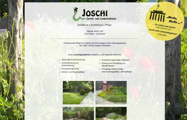 Vorschau von www.joschigala.de, Joschi Garten- und Landschaftsbau GmbH