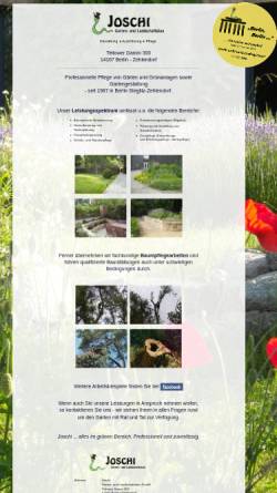 Vorschau der mobilen Webseite www.joschigala.de, Joschi Garten- und Landschaftsbau GmbH