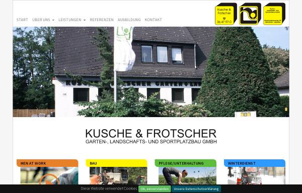 Vorschau von www.kusche-frotscher.de, Kusche und Frotscher Garten-, Landschafts-und Sportplatzbau GmbH