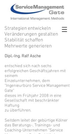 Vorschau der mobilen Webseite www.ralf-asche.de, Friseur Ralf Asche