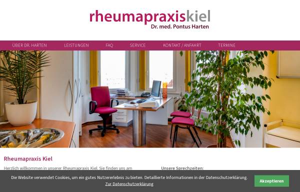 Vorschau von www.rheumapraxiskiel.de, Rheumapraxis Kiel, Dr. med. Pontus Harten