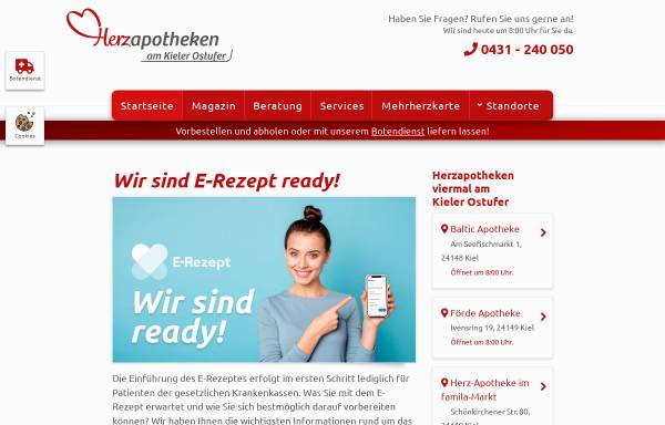 Vorschau von www.herz-apotheken.de, Apotheken mit Herz, Susan und Harry Timmann