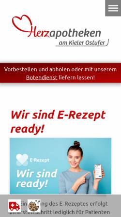 Vorschau der mobilen Webseite www.herz-apotheken.de, Apotheken mit Herz, Susan und Harry Timmann