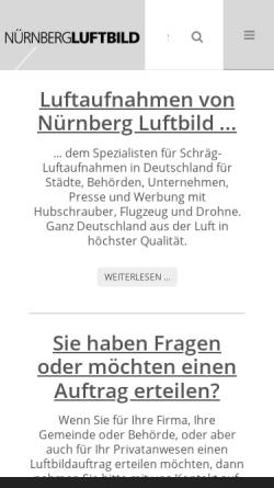 Vorschau der mobilen Webseite www.nuernbergluftbild.de, Nürnberg Luftbild
