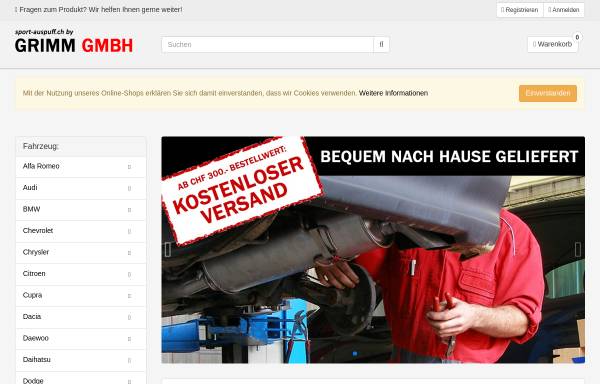 Vorschau von www.exhaust.ch, Grimm GmbH