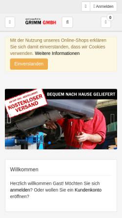 Vorschau der mobilen Webseite www.exhaust.ch, Grimm GmbH